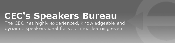 CEC's Speakers Bureau